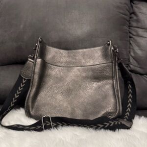 Grayish/Silver Boutique Crossbody Bag